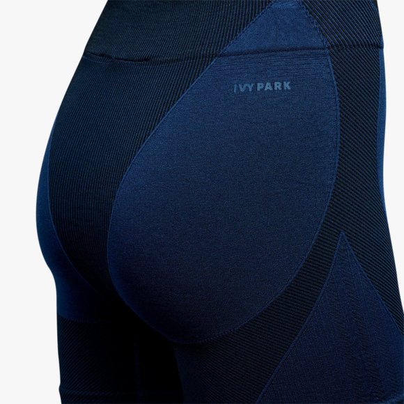 Adidas Originals Women's Ivy Park Dark Blue Halls of Ivy Short Tights HG2449 - Picture 5 of 5